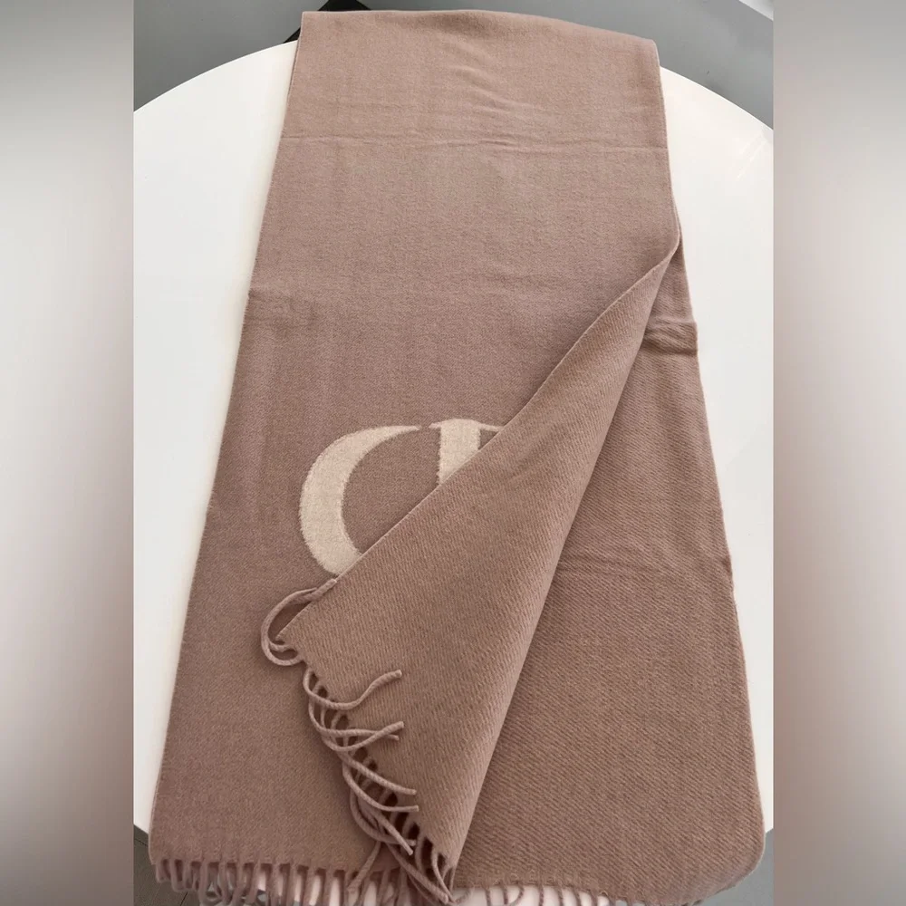 Dior Signature Cashmere & Wool Scarf – New in Box NWT